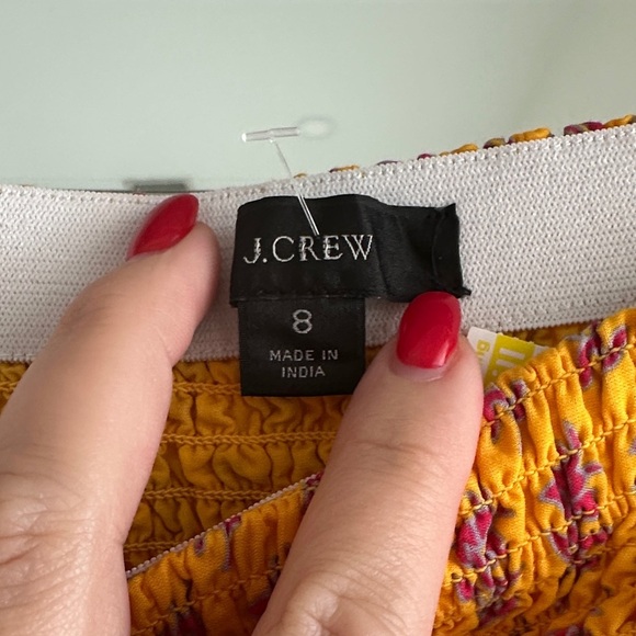 J Crew smocked sunny skirt - Picture 4 of 6
